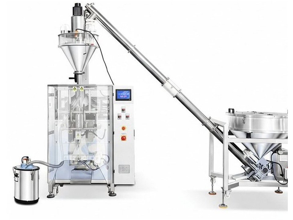 VFFS auger powder filling system for technical powder packs